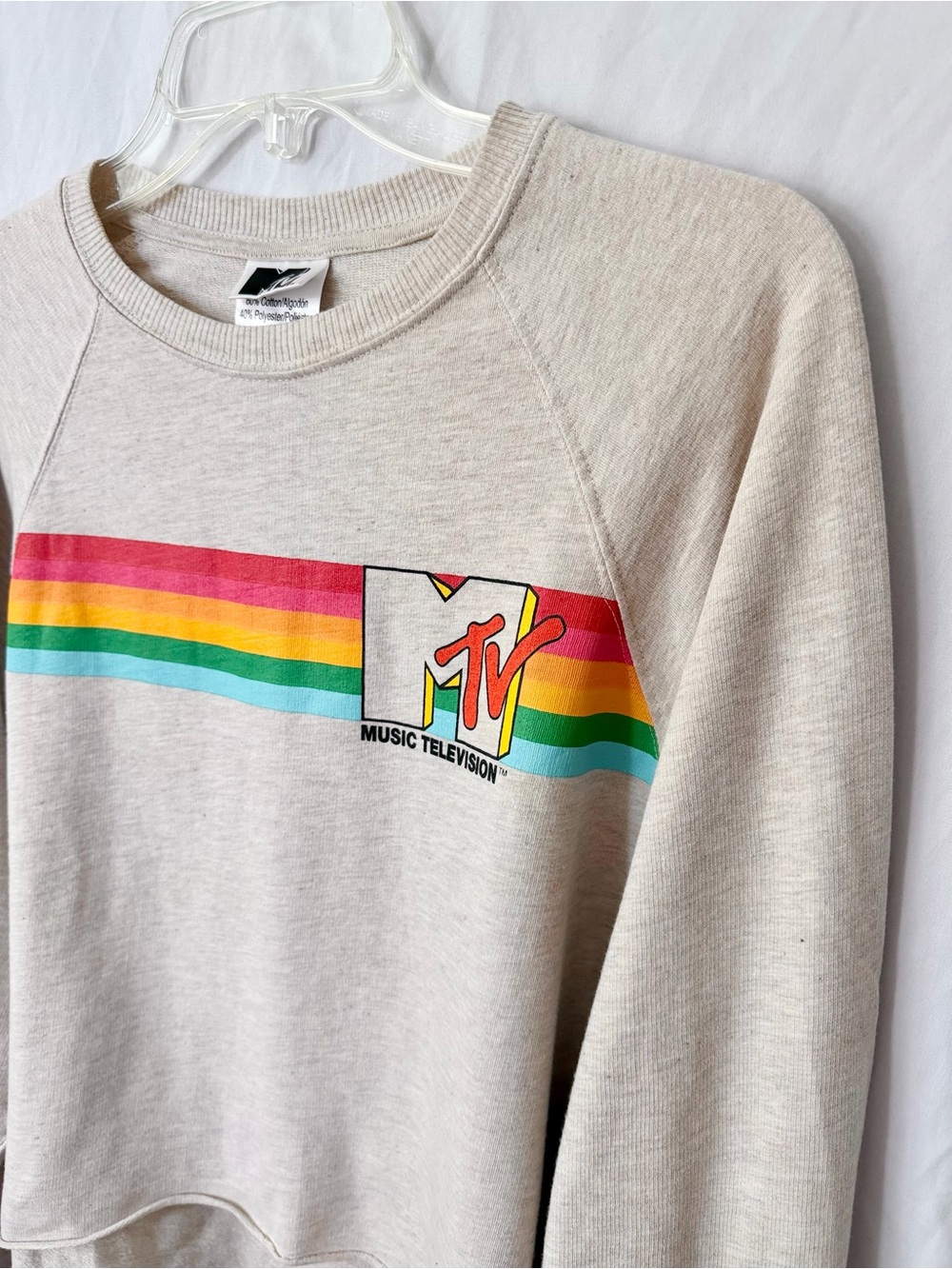 MTV Rainbow Crop Tee